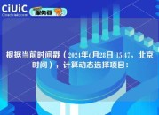 根据当前时间戳（2024年6月28日 15:47，北京时间），计算动态选择项目：